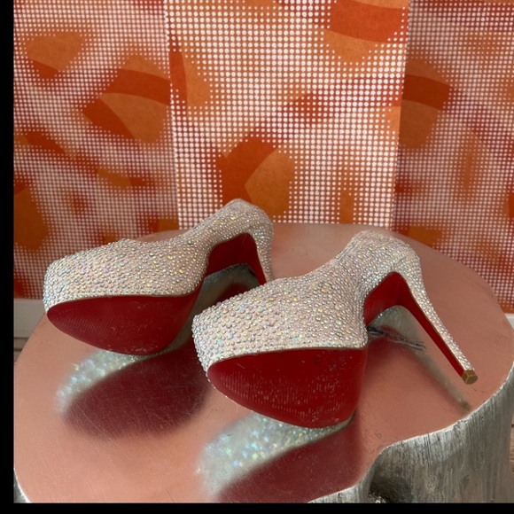 Bedazzled Louboutin never worn. Time to make some space in the closet! - Picture 2 of 2